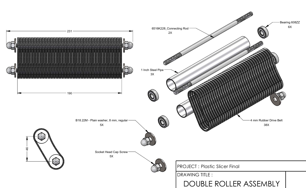 double roller assembly