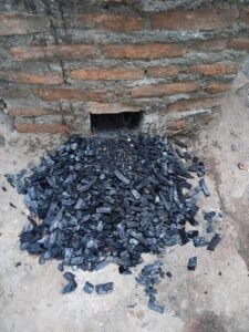 biochar from TLUD stove